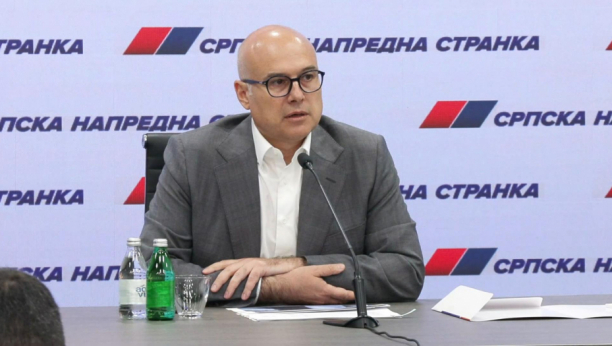 Konferencija za medije predsednika Srpske napredne stranke Miloša Vučevića